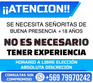 Hernan Damas de compa&ntilde;ia en Chile, escort o acompa&ntilde;antes femeninas en Calama |  Se necesitan senoritas  buena presencia 18 para  calama, Trabaja en tu tiempo libre